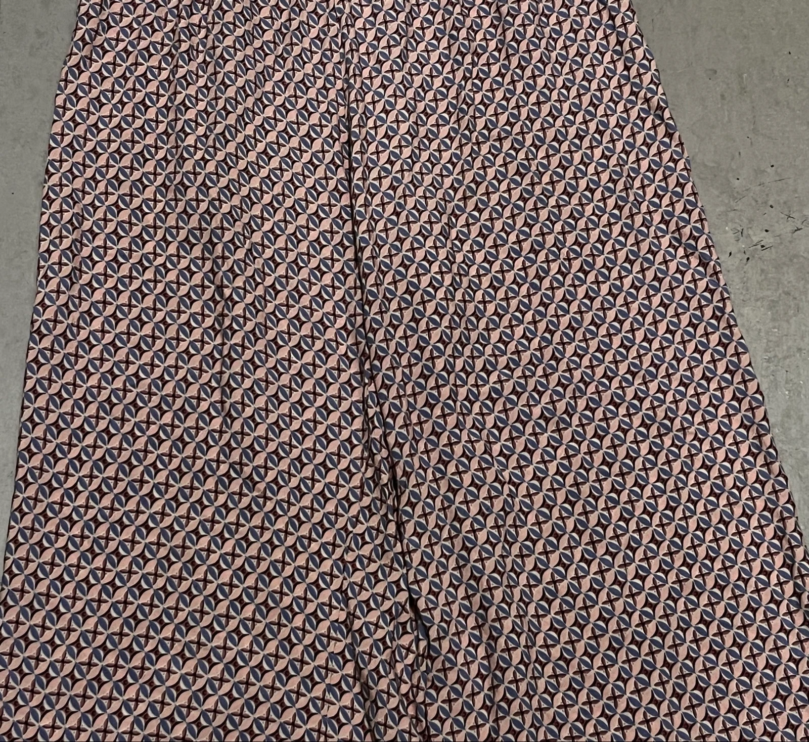 Wide-leg trousers with geometric print – photo 3